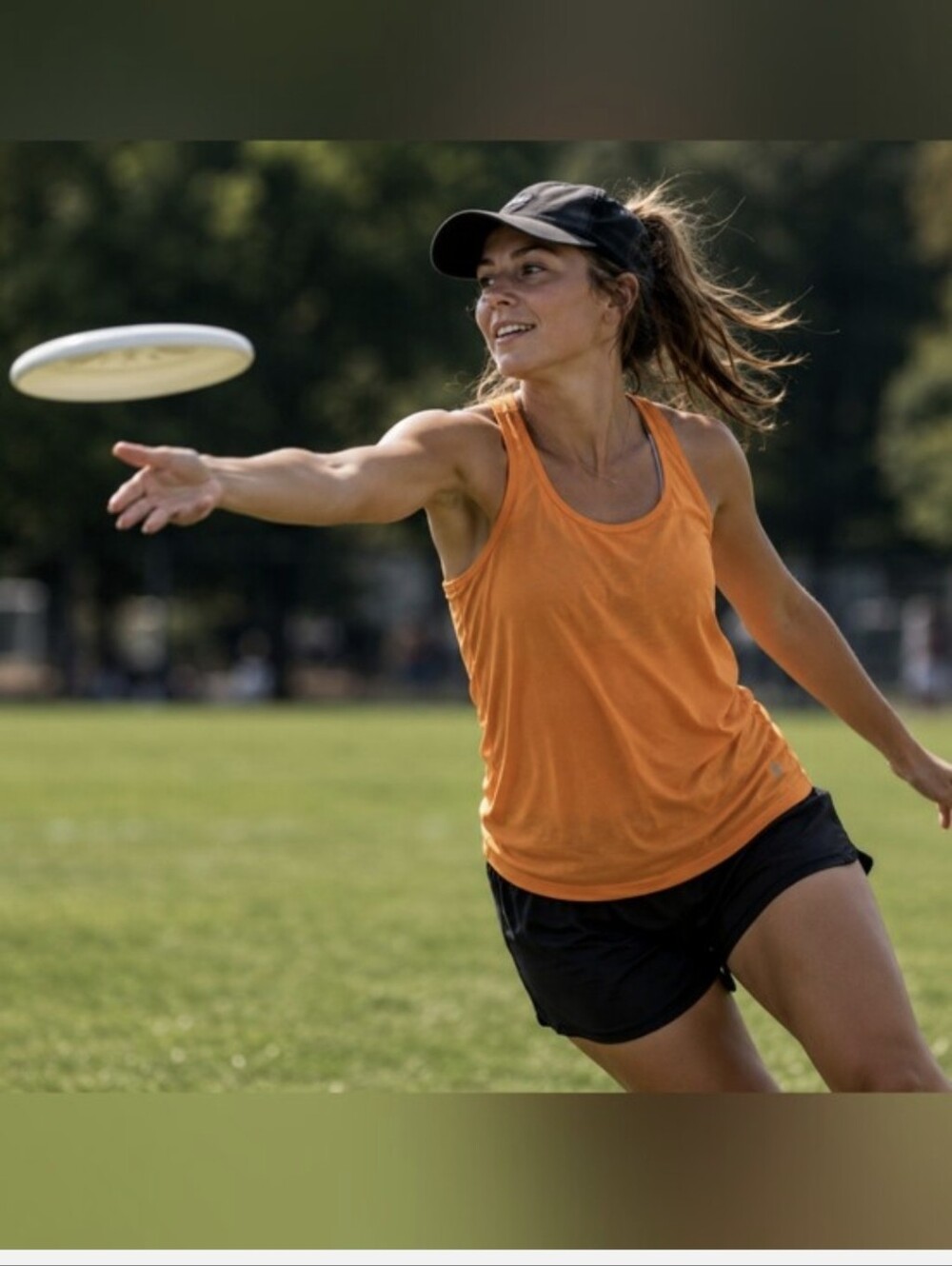 Old Navy Orange Racerback Tank Top - Active Fit